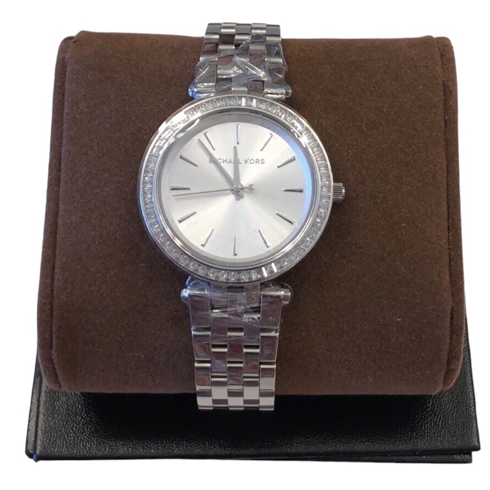 Michael Kors MK3364 Mini Darcy 33MM Stainless Steel Silvertone - Picture 3 of 16